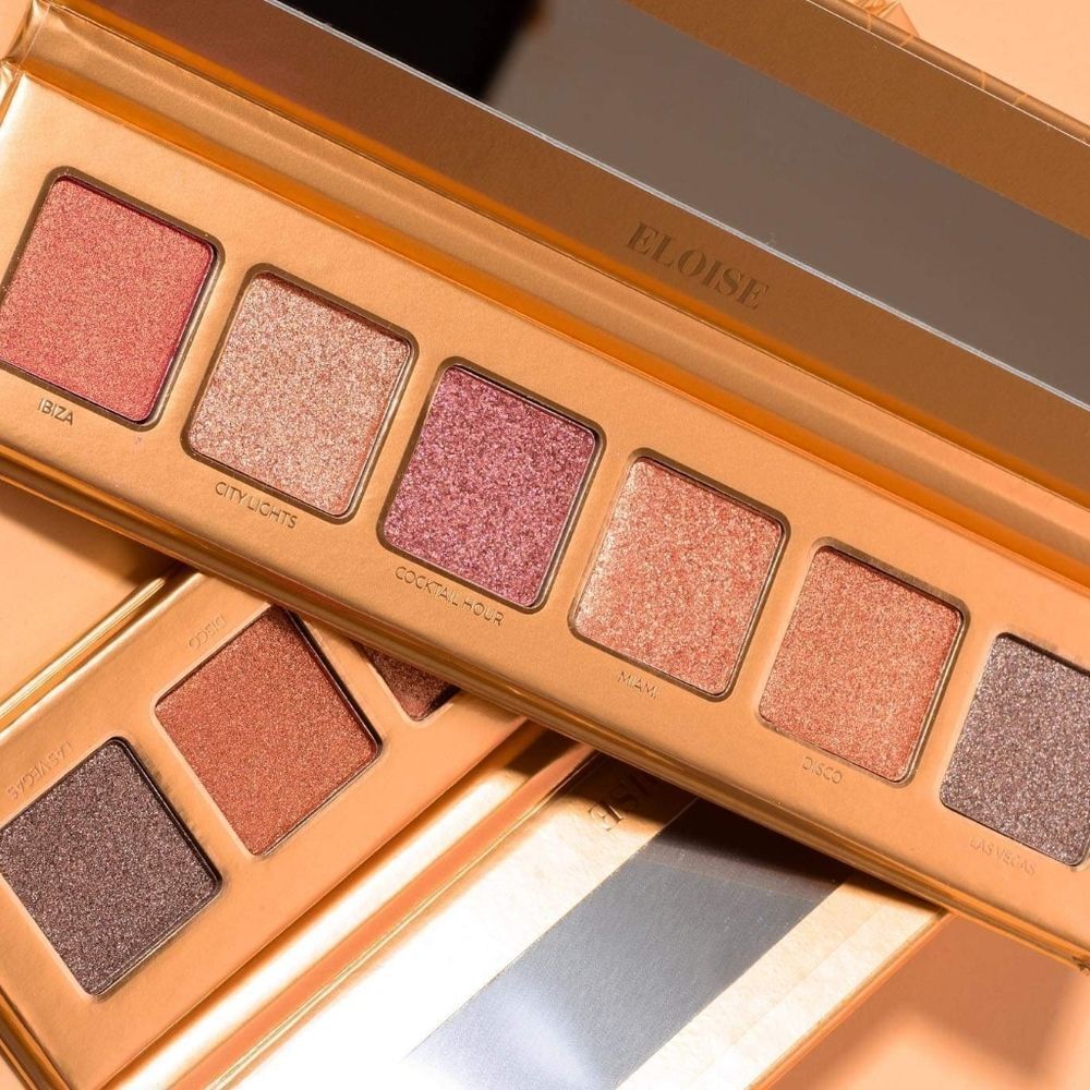 Sahara Nights Shimmer Eyeshadow Palette (Pink, Champagne, Gray, Peach, Copper)